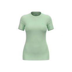 Koszulka damska ODLO Merino 160 BL TOP krótki rękaw 100% wełna merino. Zielone bluzki Odlo, m, bez wzorów, z wełny, sportowe, bez kołnierzyka, bez ramiączek. Za 319.99 zł.