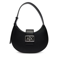 Torebka Armani Exchange. Czarne torebki klasyczne Armani Exchange, bez wzorów, bez dodatków. Za 599.99 zł.