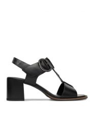 Beverly Hills Polo Club Sandały EO-WB-ISOLDE-09 Czarny. Czarne sandały Beverly Hills Polo Club, bez wzorów, ze skóry, bez obcasa, na słupku, bez zapięcia. Za 369.99 zł.