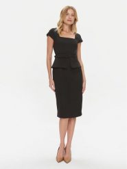 Ted Baker Sukienka koktajlowa Fleuurr 271709 Czarny Slim Fit. Czarne sukienki Ted Baker, bez wzorów, z syntetyku, wizytowe, bez kołnierzyka, bez ramiączek. Za 939.99 zł.