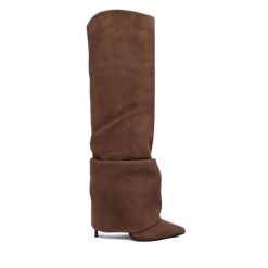 Kozaki Le Silla. Brązowe kozaki LE SILLA, bez obcasa, na szpilce, bez zapięcia. Za 5,429.00 zł.