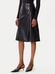 TWINSET Spódnica z imitacji skóry 252TP2233 Czarny Regular Fit. Czarne spódnice Twinset, bez wzorów, ze skóry. Za 959.99 zł.