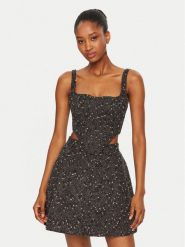 Bardot Top Corset 56865TB3 Czarny Slim Fit. Czarne topy Bardot, bez wzorów, z bawełny, bez kołnierzyka, bez ramiączek. Za 309.99 zł.