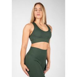 Neiro Bezszwowe Biustonosz sportowy - zielony. Zielone bielizna sportowa GORILLA WEAR, l, bez wzorów. Za 183.00 zł.