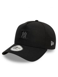 New Era Czapka z daszkiem Metallic Patch Eframe New York Yankees 60595208 Czarny. Czarne czapki New Era, bez wzorów, z bawełny. Za 99.99 zł.