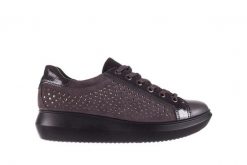 Trampki Imac 207300 Smoke Grey, Szary, Skóra naturalna - 37. Szare trampki Imac, bez wzorów, z lakierowanej skóry, bez zapięcia. W wyprzedaży za 89.10 zł.