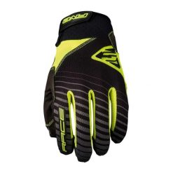 Rękawice RACE - FLUO YELLOW (żółty fluorescencyjny) - XXL/12. Żółte rękawiczki FIVE GLOVES, bez wzorów, sportowe. Za 117.00 zł.