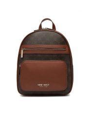 Nine West Plecak CEO-OHIO-LDA8173 Brązowy. Brązowe plecaki Nine West, bez wzorów, z materiału. Za 269.99 zł.