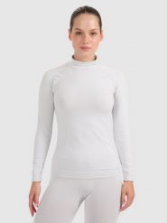 4F Bielizna termoaktywna bezszwowa (góra) damska - szara M/L. Szara bielizna sportowa 4f, l, bez wzorów. Za 149.99 zł.