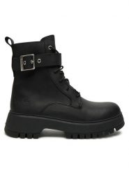 Timberland Trzewiki Mid Lace Boot TB0A6FBWW021 Czarny. Czarne botki Timberland, bez wzorów, ze skóry, bez obcasa, na płaskiej podeszwie, bez zapięcia. Za 749.99 zł.