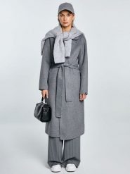 BIG STAR Płaszcz przejściowy w kolorze szarym rozmiar: M. Szare płaszcze Big Star, m, bez wzorów, bez kaptura. Za 359.99 zł.