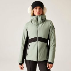 Kurtka narciarska damska z membraną Issy Dare 2b. Niebieskie kurtki narciarskie Dare 2b, bez wzorów, z tkaniny, bez kaptura, narciarskie. Za 1,149.99 zł.