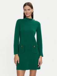Luisa Spagnoli Sukienka dzianinowa Melodiosa 58421 Zielony Regular Fit. Zielone sukienki LUISA SPAGNOLI, m, bez wzorów, z dzianiny, bez kołnierzyka, bez ramiączek. Za 1,069.00 zł.