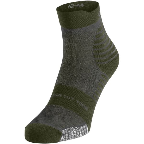 Skarpetki UNI ODLO Socks quarter PERFORMANCE MERINO TRAIL. Zielone skarpety Odlo, bez wzorów, z elastanu. Za 89.99 zł.