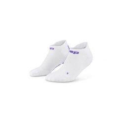 Damskie krótkie skarpety kompresyjne sportowe Core Run stopki Ultralight CEP. Białe skarpety CEP, bez wzorów, z elastanu. Za 69.00 zł.