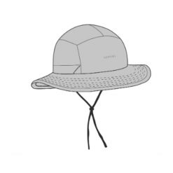 Kapelusz do biegania w terenie Kiprun. Szare kapelusze KIPRUN, bez wzorów, z materiału. Za 89.99 zł.