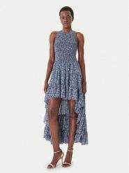 MICHAEL Michael Kors Sukienka letnia MS6836FKMN Granatowy Regular Fit. Niebieskie sukienki MICHAEL Michael Kors, na lato, l, bez wzorów, z syntetyku, bez kołnierzyka, bez ramiączek. Za 1,119.00 zł.