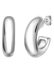 Yokoamii Kolczyki-półkreole rozmiar: onesize. Szare kolczyki Yokoamii, metalowe. Za 39.99 zł.