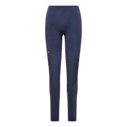 Damskie legginsy Salewa Zerbu Medium Warm AMR. Niebieskie legginsy Salewa, m, bez wzorów, z elastanu, na fitness i siłownię. Za 445.22 zł.