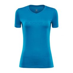 Koszulka turystyczna damska blackyak SENEPOL z krótkim rękawem. Niebieskie bluzki BLACK YAK, m, bez wzorów, sportowe, bez kołnierzyka, bez ramiączek. Za 73.99 zł.