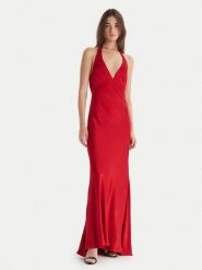 Bardot Sukienka wieczorowa Magdalene 60125DB Czerwony Regular Fit. Czerwone sukienki Bardot, bez wzorów, z wiskozy, wizytowe, bez kołnierzyka, bez ramiączek. Za 639.99 zł.