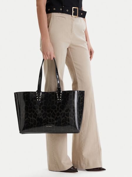 Eva Minge Torebka EO-ARIA-LDA8637-2 Czarny. Czarne shopper Eva Minge, bez wzorów, z materiału, bez dodatków. Za 131.99 zł.