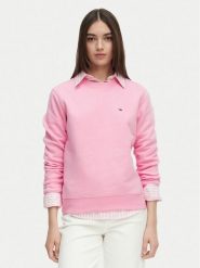 Tommy Jeans Bluza Flag DW0DW19959 Różowy jasny Regular Fit. Czerwone bluzy Tommy Jeans, m, bez wzorów, z bawełny, bez kaptura. Za 289.99 zł.