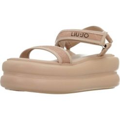 Sandały LIU-JO ARIA 03 Nago. Czerwone sandały Liu Jo, bez wzorów, ze skóry, sportowe, bez obcasa, bez zapięcia. Za 505.99 zł.