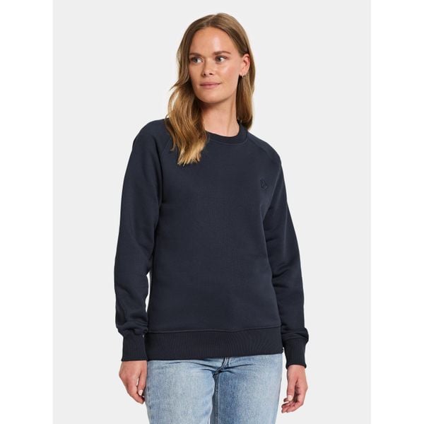 Bluza damska Didriksons Fyn. Niebieskie bluzy Didriksons, l, bez wzorów, z bawełny, bez kaptura. Za 197.99 zł.