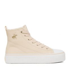 Trampki Beverly Hills Polo Club. Brązowe trampki Beverly Hills Polo Club, bez wzorów, bez zapięcia. Za 179.99 zł.