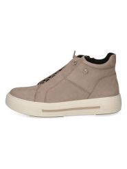 Caprice Skórzane sneakersy w kolorze beżowym rozmiar: 38. Brązowe trampki Caprice, bez wzorów, ze skóry, za kostkę, bez zapięcia. Za 267.92 zł.