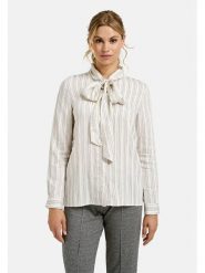 Milano Italy Bluzka w kolorze kremowym rozmiar: 40. Brązowe bluzki Milano Italy, bez wzorów, bez kołnierzyka, bez ramiączek. Za 173.99 zł.