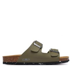 Klapki CMP. Brązowe klapki CMP, bez wzorów, bez obcasa. Za 189.99 zł.