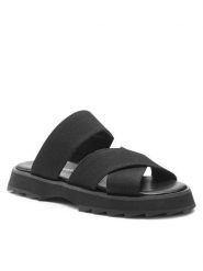 EMU Australia Sandały Cardwell W12888 Czarny. Czarne sandały EMU Australia, bez wzorów, z materiału, bez obcasa, na płaskiej podeszwie, bez zapięcia. Za 419.99 zł.