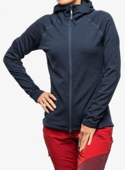Bluza z kapturem damska Houdini Outright Houdi. Niebieskie bluzy Houdini, m, bez wzorów, z materiału, z kapturem. Za 785.39 zł.