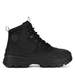 Botki Hunter. Czarne botki Hunter, bez wzorów, bez obcasa, na płaskiej podeszwie, bez zapięcia. Za 899.99 zł.
