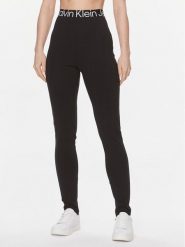 Calvin Klein Jeans Legginsy J20J222601 Czarny Slim Fit. Czarne legginsy Calvin Klein Jeans, xs, bez wzorów, z jeansu. Za 229.99 zł.