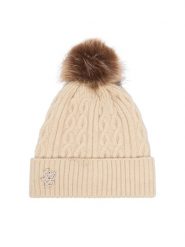 Liu Jo Czapka 2F6008 MA33S Kremowy. Białe czapki Liu Jo, bez wzorów. Za 249.99 zł.