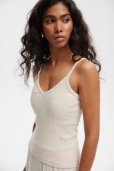 TOP CAMI PIASKOWY M - Flawless. Topy Flawless, m, bez wzorów, z bawełny, bez kołnierzyka, bez ramiączek. Za 199.00 zł.