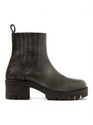 Lazamani Skórzane sztyblety w kolorze antracytowym rozmiar: 38. Czarne botki Lazamani, bez wzorów, bez obcasa, bez zapięcia. Za 282.99 zł.