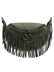 Wojas Skórzana torebka w kolorze zielonym - 25 x 15 x 8 cm rozmiar: onesize. Zielone torby na ramię Wojas, bez wzorów, z materiału, na ramię, bez dodatków. Za 239.95 zł.