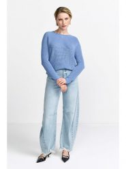 Rich & Royal Sweter w kolorze niebieskim rozmiar: M. Niebieskie swetry Rich & Royal, m, bez wzorów, z bawełny, bez ramiączek. Za 210.95 zł.
