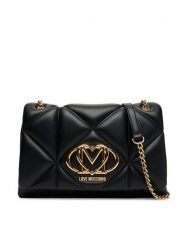 LOVE MOSCHINO Torebka JC4041PP1NLC0000 Czarny. Czarne torebki klasyczne Love Moschino, bez wzorów, ze skóry, bez dodatków. Za 1,039.00 zł.