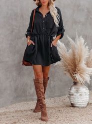 LA Angels Sukienka w kolorze czarnym rozmiar: M. Czarne sukienki LA Angels, m, bez wzorów, bez kołnierzyka, bez ramiączek, mini. Za 173.99 zł.