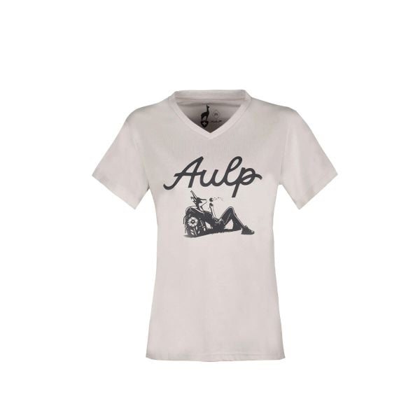 T-shirt damski dopasowany okrągły dekolt BANNE z ekologicznych materiałów. Brązowe koszulki sportowe Aulp, bez wzorów, z materiału, bez ramiączek. W wyprzedaży za 79.99 zł.