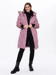 CANADA weather gear Płaszcz zimowy w kolorze jasnoróżowym rozmiar: XL. Różowe płaszcze CANADA weather gear, na zimę, xl, bez wzorów, z puchu, bez kaptura. Za 330.97 zł.