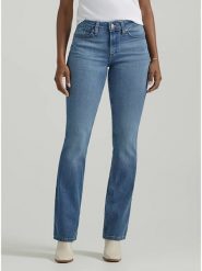 Lee Dżinsy - Bootcut fit - w kolorze błękitnym rozmiar: W30/L33. Niebieskie jeansy Lee, l, z aplikacjami. Za 100.52 zł.