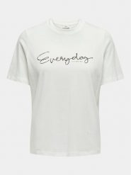 JDY T-Shirt Molly 15311675 Biały Regular Fit. Białe t-shirty JDY, m, bez wzorów, z bawełny, bez kołnierzyka, bez ramiączek. Za 39.99 zł.