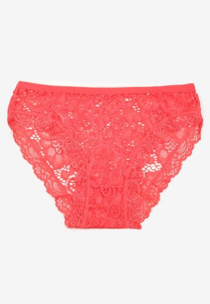 Różowe Koronkowe Majtki Typu Figi z Elastycznej Bawełny Pleonta. Czerwone figi Born2be, s, bez wzorów, z bawełny. Za 4.99 zł.