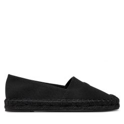 Espadryle Emporio Armani. Czarne espadryle Emporio Armani, bez wzorów, bez obcasa, bez zapięcia. Za 419.99 zł.